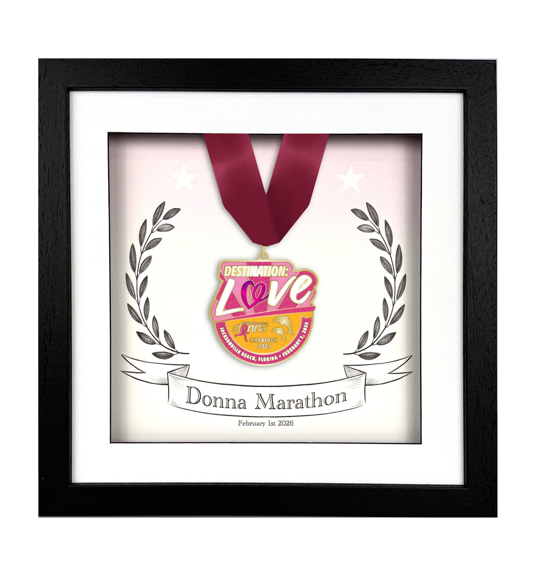 Donna Jacksonville Marathon 2026 - Medal Frame