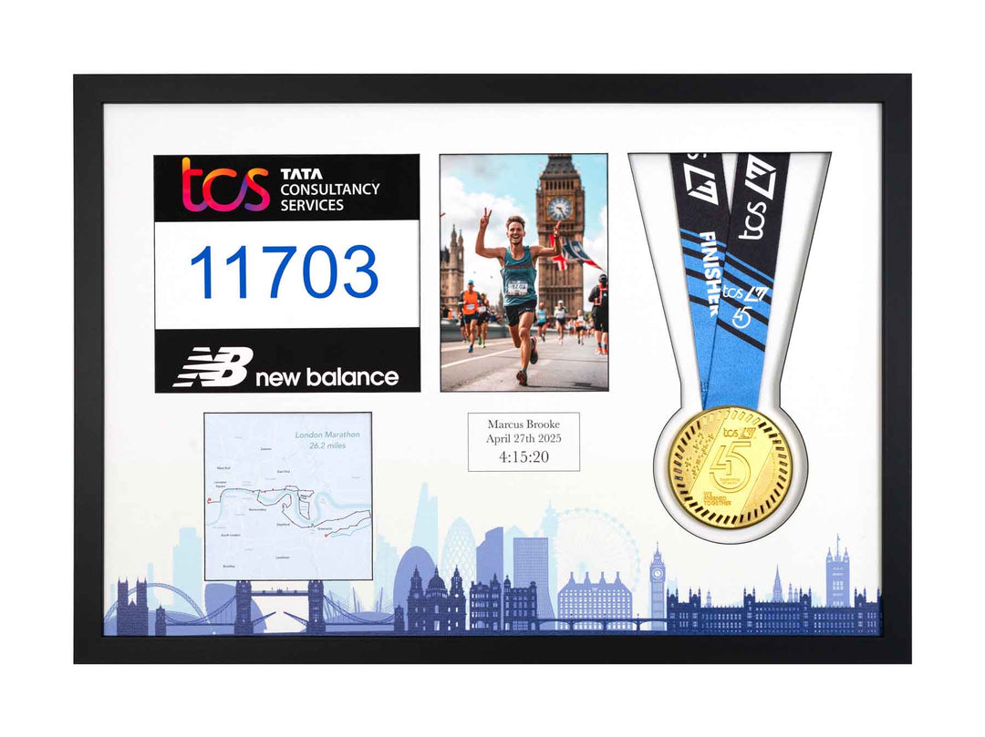 London Marathon 2026 - Medal / Photo / BIB Frame