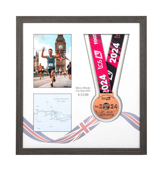 London Marathon 2024 - Medal & Photo Frame