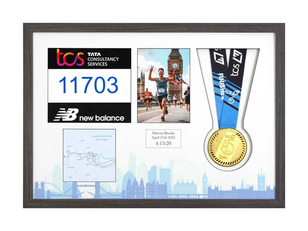 London Marathon 2026 - Medal / Photo / BIB Frame