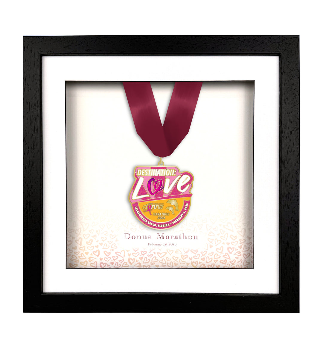 Donna Jacksonville Marathon 2026 - Medal Frame