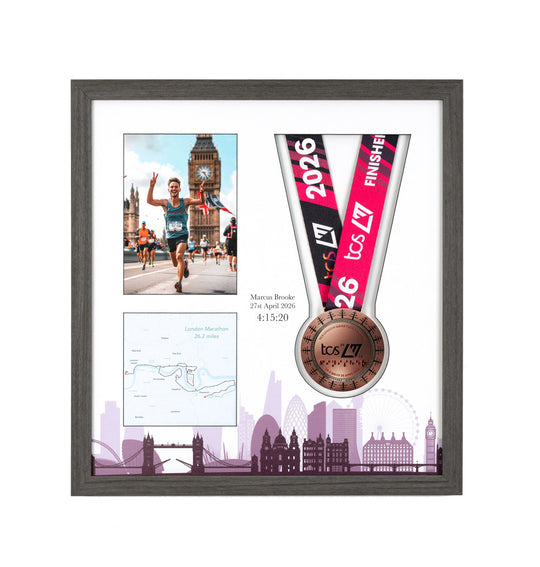 London Marathon 2026 - Medal & Photo Frame