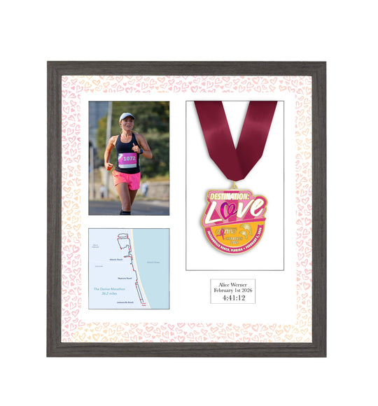 Donna Jacksonville Marathon 2026 - Medal & Photo Frame