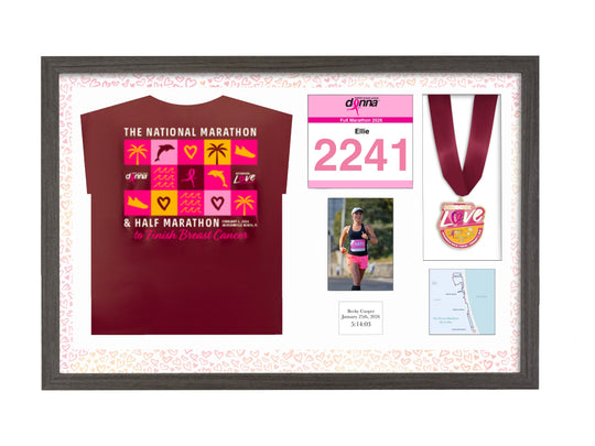 Donna Jacksonville Marathon 2026 - Medal / Photo / BIB / Shirt Frame