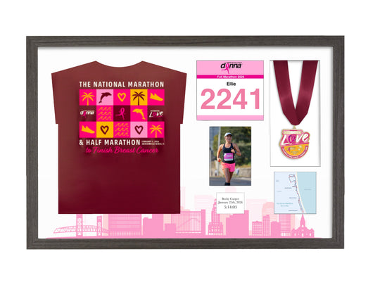 Donna Jacksonville Marathon 2026 - Medal / Photo / BIB / Shirt Frame