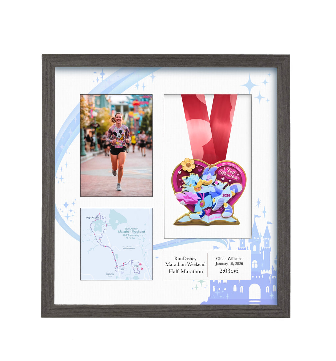 RunDisney Marathon Weekend Half Marathon 2026 - Medal & Photo Frame