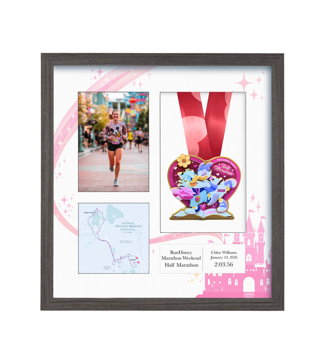 RunDisney Marathon Weekend Half Marathon 2026 - Medal & Photo Frame
