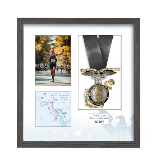Marine Corps Marathon 2025 - Medal & Photo Frame