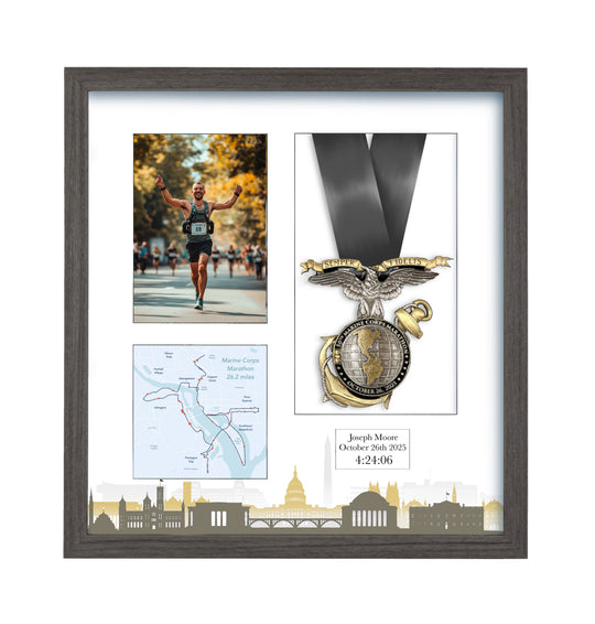 Marine Corps Marathon 2025 - Medal & Photo Frame