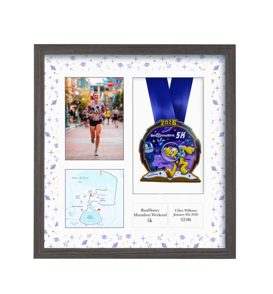 RunDisney Marathon Weekend 5k Marathon 2026 - Medal & Photo Frame