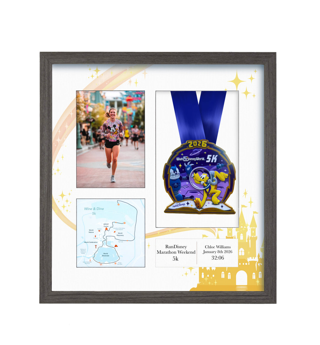 RunDisney Marathon Weekend 5k Marathon 2026 - Medal & Photo Frame