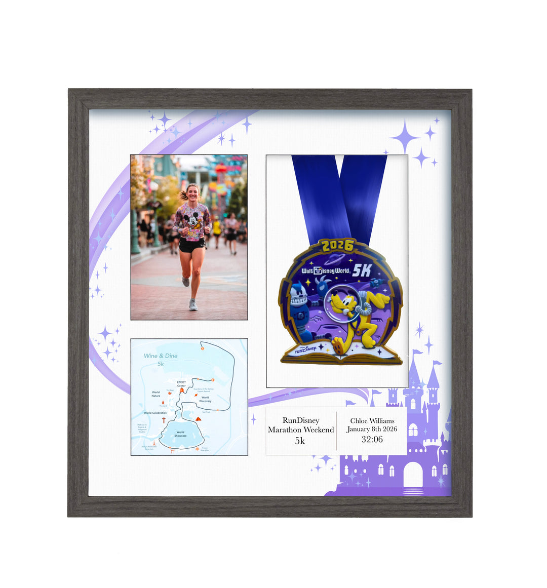 RunDisney Marathon Weekend 5k Marathon 2026 - Medal & Photo Frame