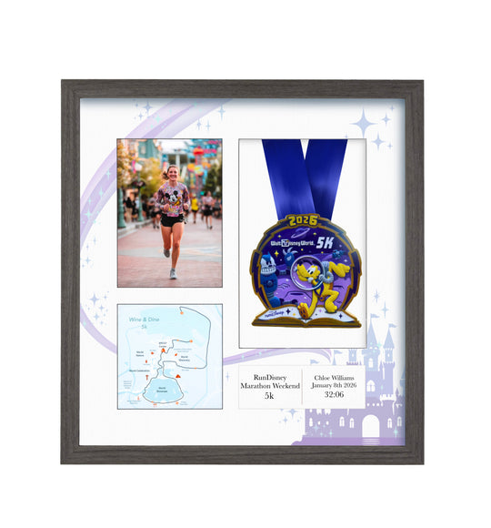RunDisney Marathon Weekend 5k Marathon 2026 - Medal & Photo Frame