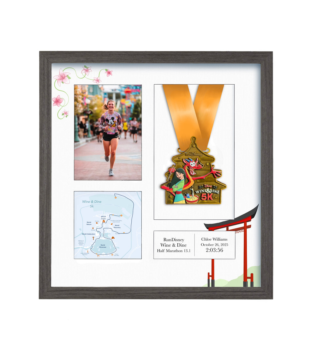Disney Wine & Dine 5k Marathon 2025 - Medal & Photo Frame (Copy)