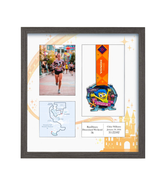 Disneyland 5k Marathon 2026 - Medal & Photo Frame