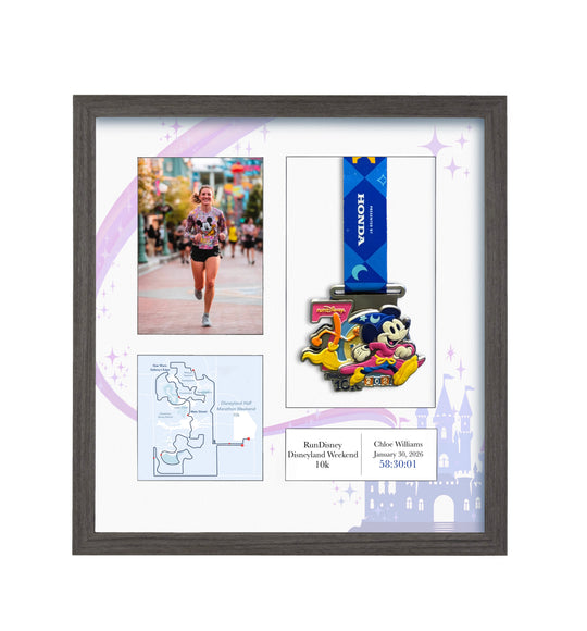 Disneyland 10k Marathon 2026 - Medal & Photo Frame