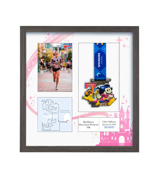 Disneyland 10k Marathon 2026 - Medal & Photo Frame
