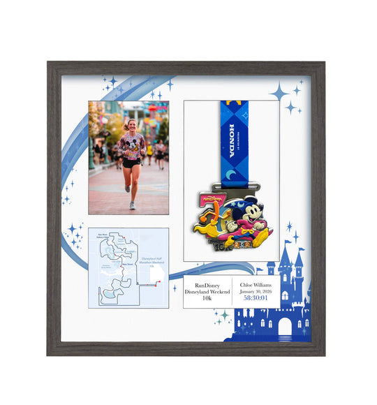 Disneyland 10k Marathon 2026 - Medal & Photo Frame