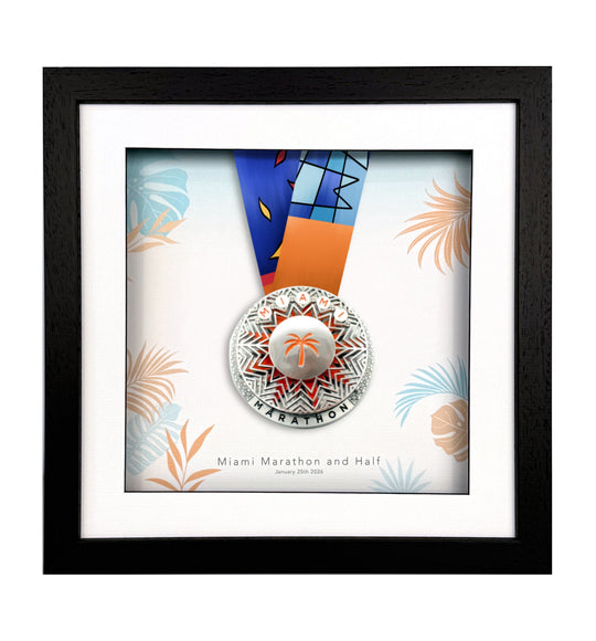 Miami Marathon 2026 - Medal Frame