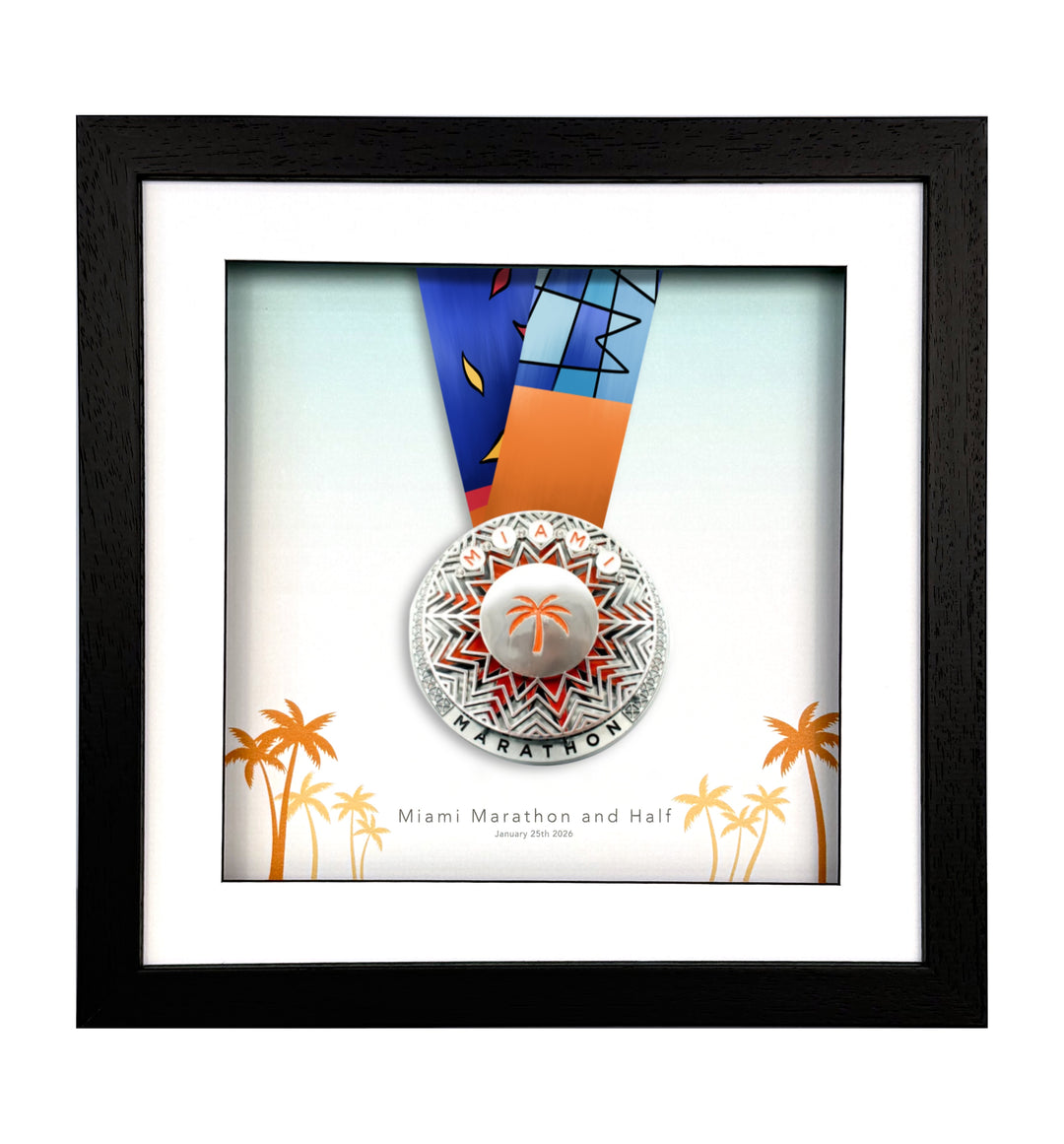 Miami Marathon 2026 - Medal Frame