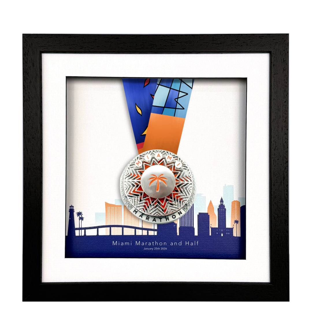 Miami Marathon 2026 - Medal Frame