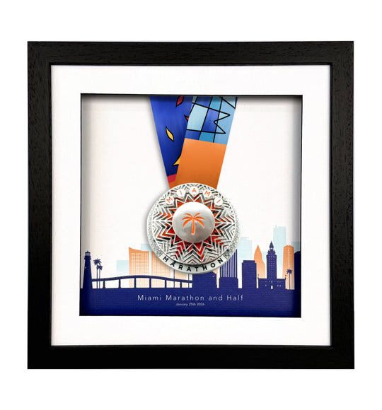 Miami Marathon 2026 - Medal Frame