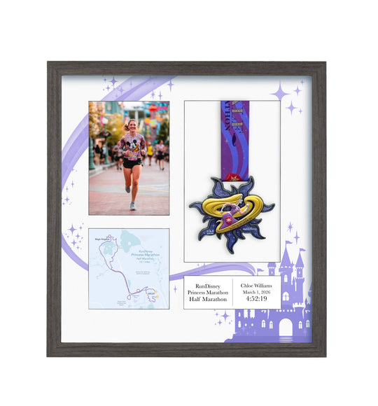 Disney Princess Half Marathon 2026 - Medal & Photo Frame