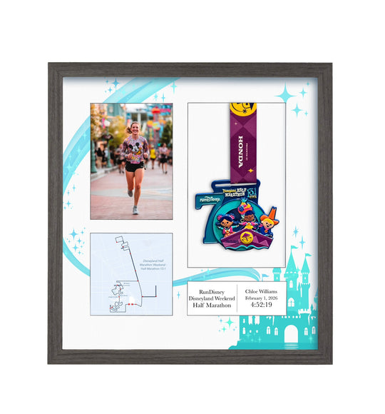 Disneyland Half Marathon 2026 - Medal & Photo Frame