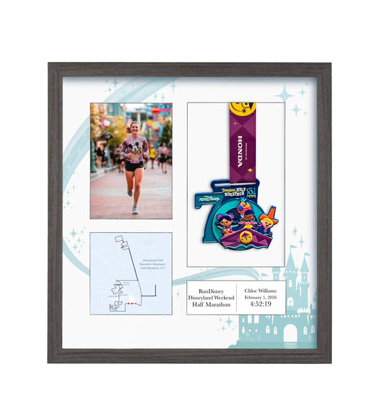 Disneyland Half Marathon 2026 - Medal & Photo Frame
