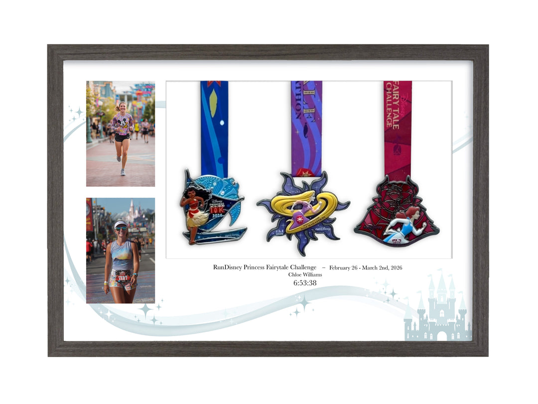 Princess Fairytale Challenge Marathon 2026 - Medal / Photo frame display