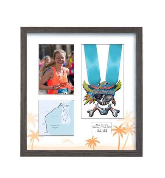 Gasparilla Marathon 2026 - Medal & Photo Frame