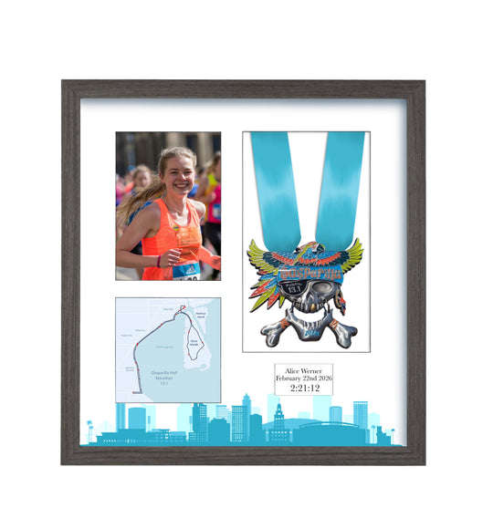 Gasparilla Marathon 2026 - Medal & Photo Frame