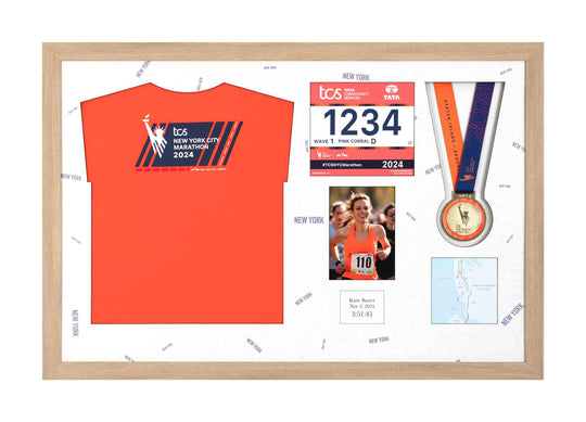 New York Marathon 2023 - Medal / Photo / BIB / Shirt Frame