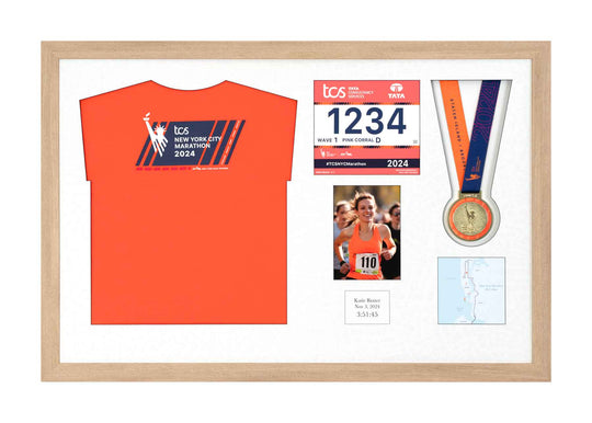 New York Marathon 2025 - Medal / Photo / BIB / Shirt Frame