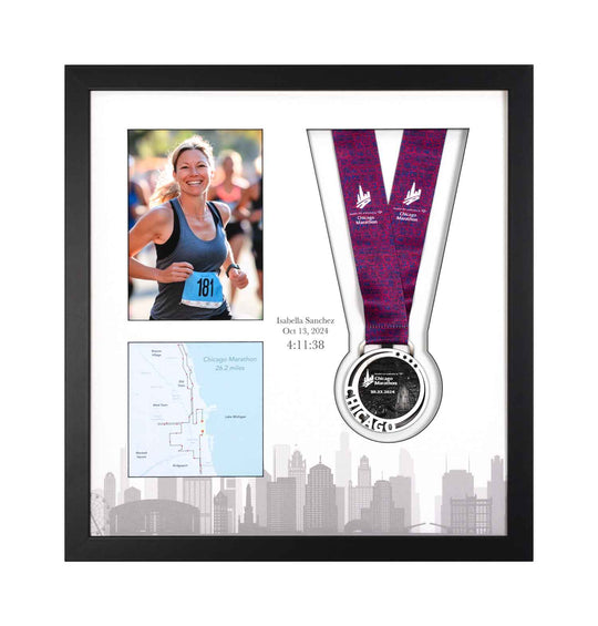 Chicago Marathon 2024 - Medal & Photo Frame