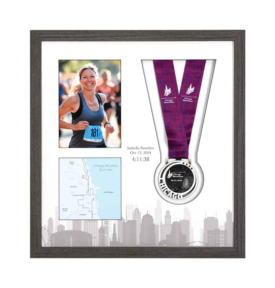 Chicago Marathon 2024 - Medal & Photo Frame