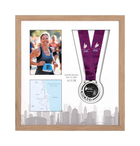 Chicago Marathon 2024 - Medal & Photo Frame