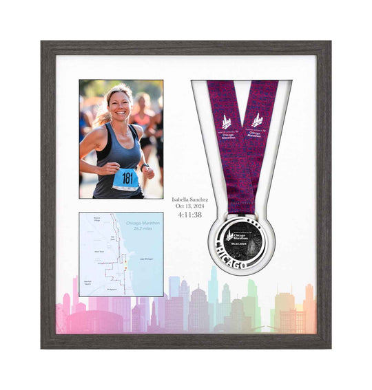 Chicago Marathon 2024 - Medal & Photo Frame