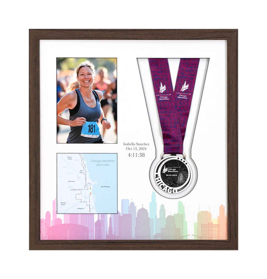 Chicago Marathon 2024 - Medal & Photo Frame