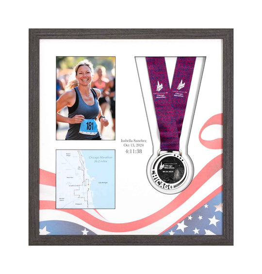 Chicago Marathon 2024 - Medal & Photo Frame