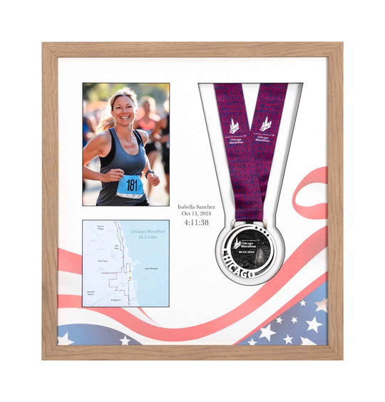 Chicago Marathon 2024 - Medal & Photo Frame