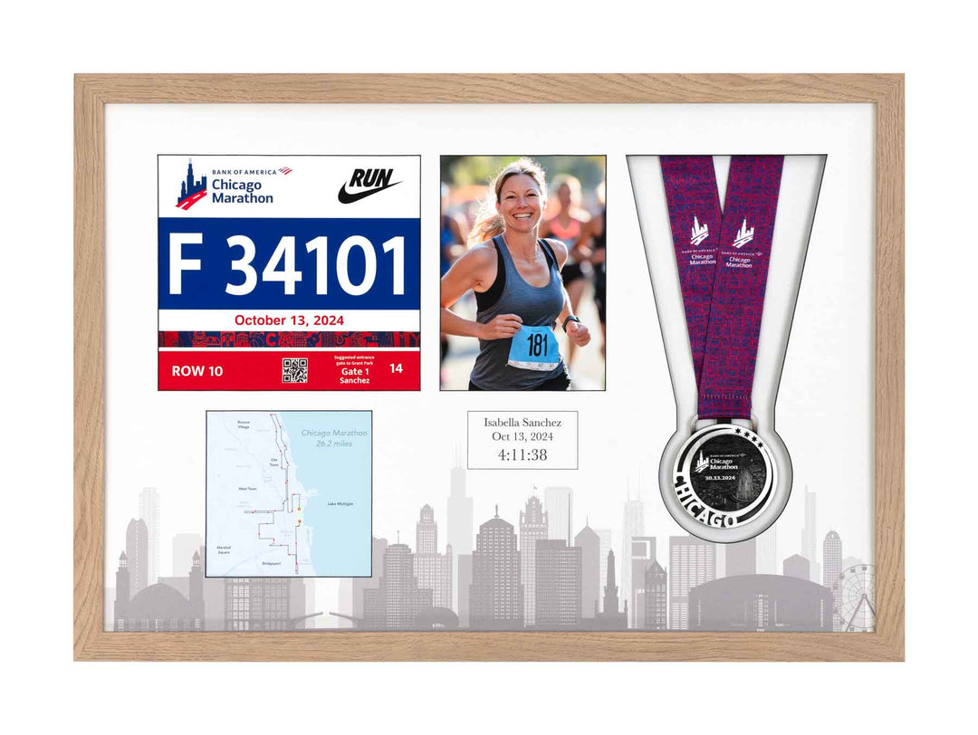 Chicago Marathon 2024 - Medal / Photo / BIB