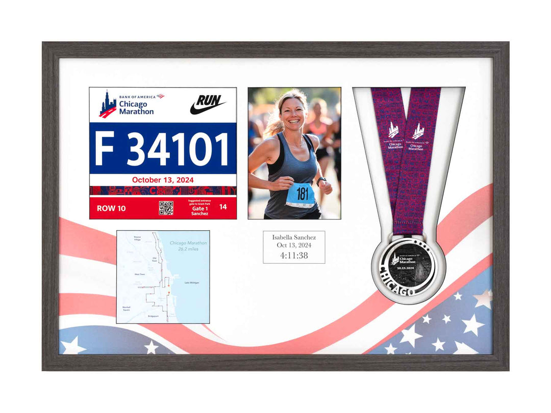 Chicago Marathon 2024 - Medal / Photo / BIB