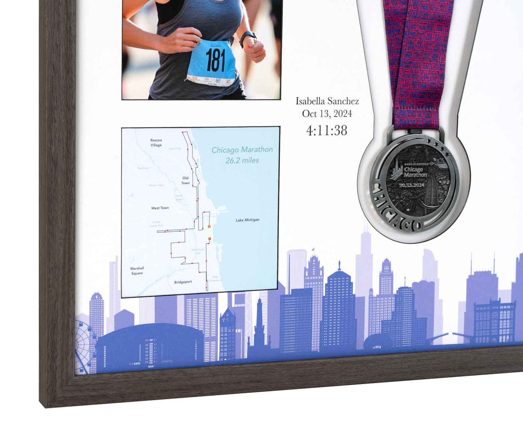 Chicago Marathon 2024 - Medal & Photo Frame