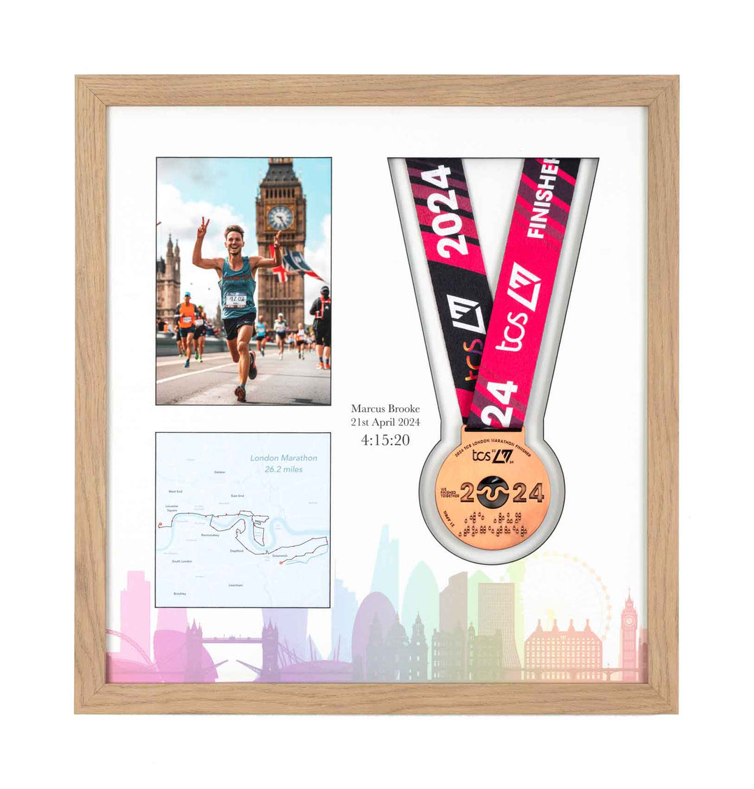London Marathon 2024 - Medal & Photo Frame