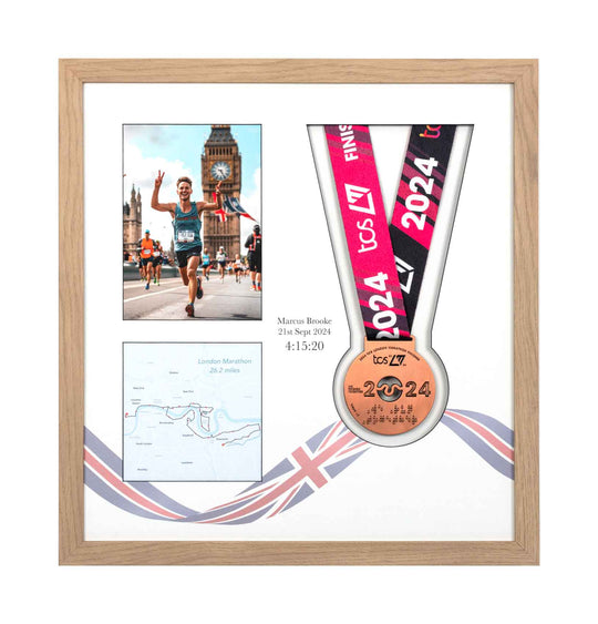 London Marathon 2024 - Medal & Photo Frame