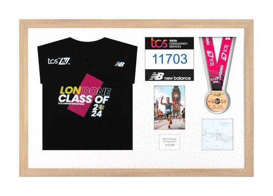 London Marathon 2025 - Medal / Photo / BIB / Shirt Frame
