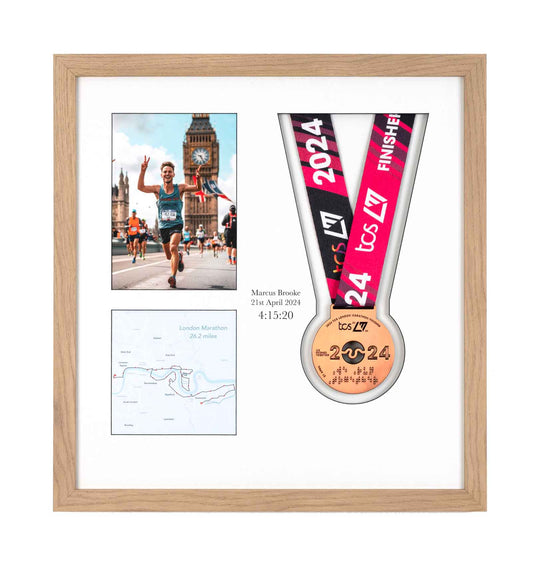 London Marathon 2024 - Medal & Photo Frame