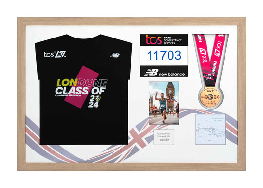 London Marathon 2025 - Medal / Photo / BIB / Shirt Frame