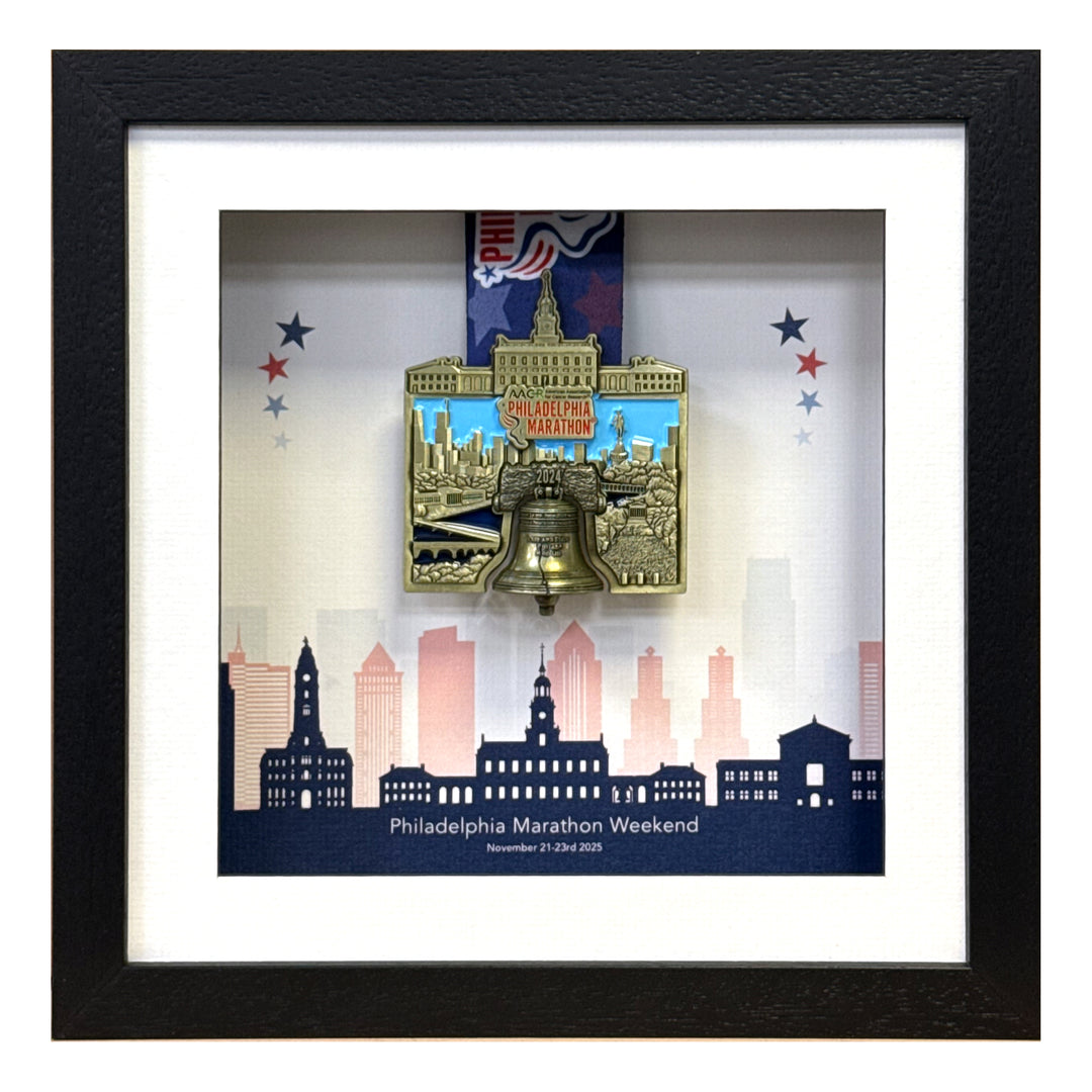 Philadelphia Marathon 2025 - Medal Frame